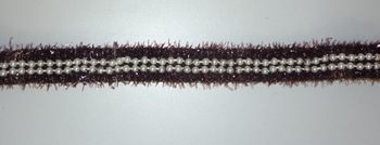 Sierband met Pareltjes 20mm (25 yard), Bruin